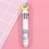 A cute cartoon multi-color press ballpoint pen with a cute design. Ten-color ballpoint pen, a multi-functional student notebook pen undefined